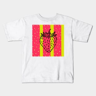 aesthetic strawberry Kids T-Shirt